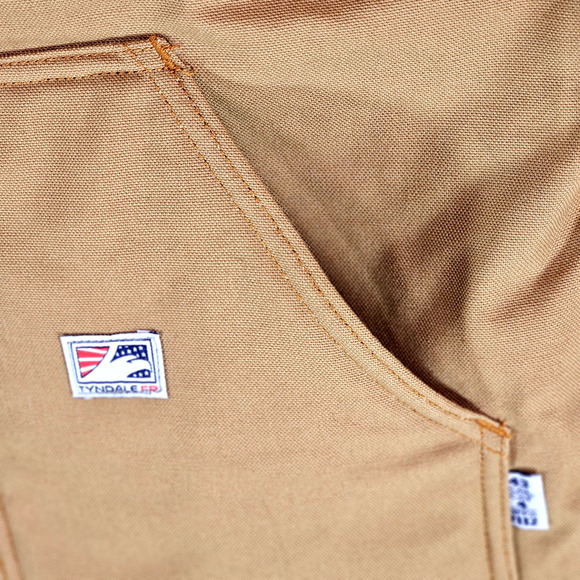 Tyndale FR Quilted Canvas Vest Sz XL K690T Brown Tan Cat 4 Cal 43 NFPA 2112 NWT - Picture 5 of 11